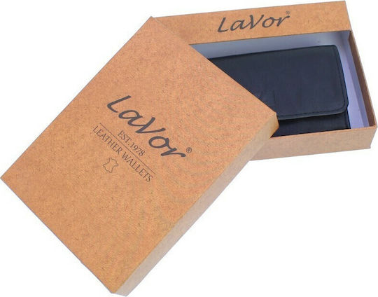 Lavor Leather Tobacco Pouch with Magnetic Closure 11x7.5cm Practical Black
