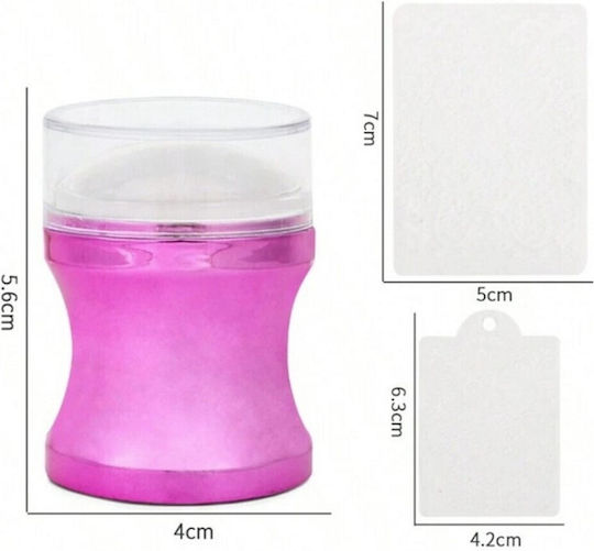 Jelly Stamp Nageldesign Δυο Καρτέλες Σχέδια