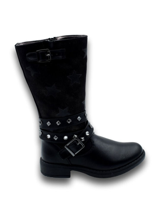 Kinderstiefel mit Reißverschluss Schwarze