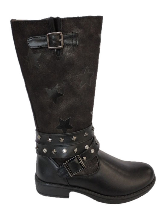 Kinderstiefel mit Reißverschluss Schwarze