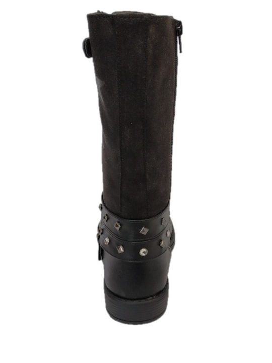 Kinderstiefel mit Reißverschluss Schwarze