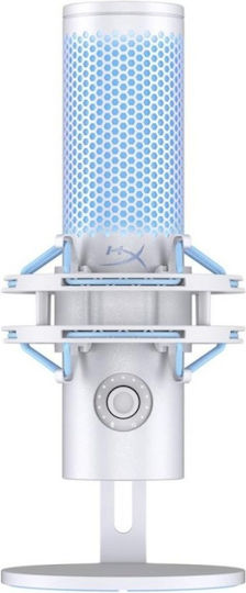 HP HyperX QuadCast 2 Microfon Condensator de birou în Culoarea White