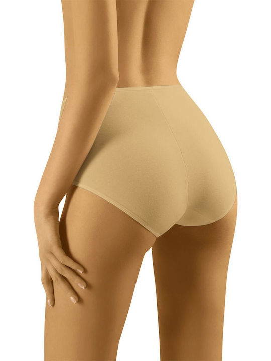 Βαμβακερό Ψηλόμεσο Slip Tahoo Maxi Μπεζ