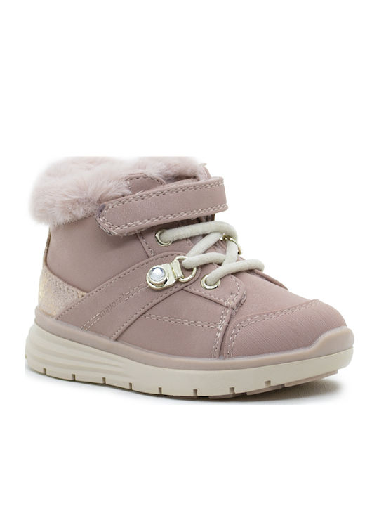 Ghete Copii cu Velcro Roz