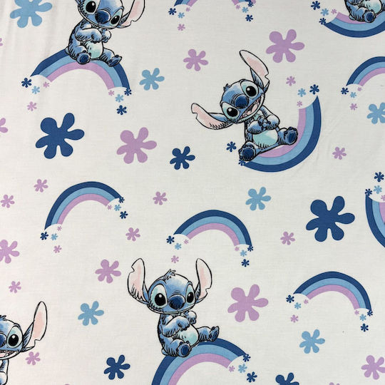 Disney Sheet Single with Elastic Band Cotton Stitch 90x200cm