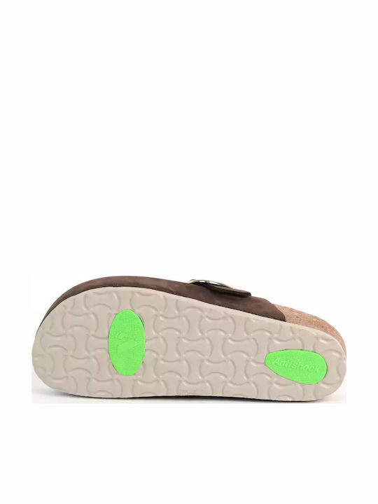 Comfort Way Shoes Γυναικεία Δερμάτινα Ανατομικά Σαμπό Καφέ Comfort Way Shoes Γυναικεία Δερμάτινα Ανατομικά Σαμπό Καφέ