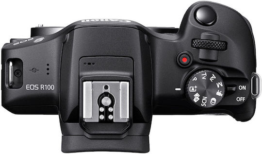 Canon EOS R100 Mirrorless Cameră Kit (RF-S 18-45mm f/4.5-6.3 IS STM + RF-S 55-210mm f/5-7.1 IS STM) Neagră