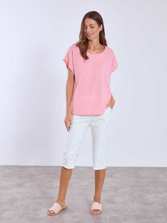 Sleeve Women's Athletic Blouse Pink