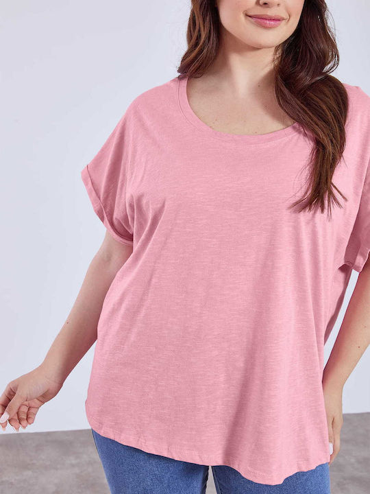 Sleeve Women's Athletic Blouse Pink