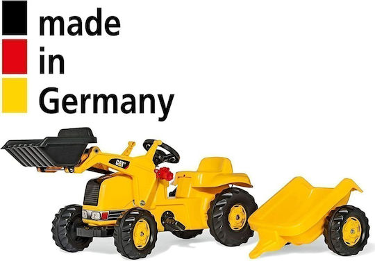 Kids Foot-to-Floor Ride On Tractor with Trailer & Pedal CAT Beige