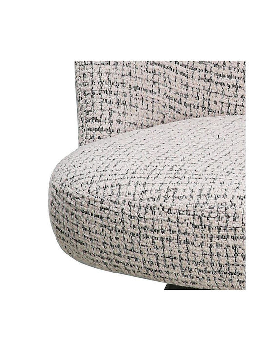 2413 Swivel Armchair Beige-Cappuccino 58x60x79cm