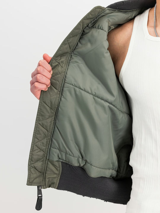 Ma-1 Μπουφάν Bomber Αδιάβροχο Vintage Green