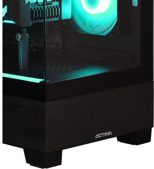 Actina Гейминг Настолен Компютър Ryzen 9-7900 32GB DDR5 1TB SSD Radeon RX 9070 Без Операционна Система