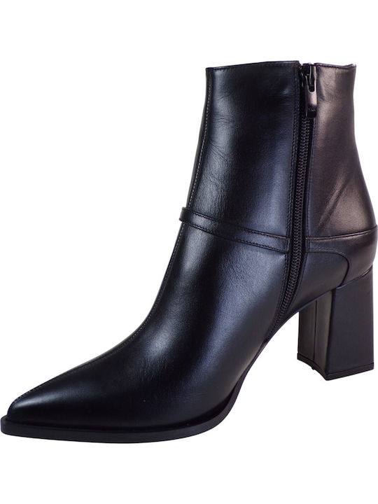 Leather Women's Ankle Boots Black
