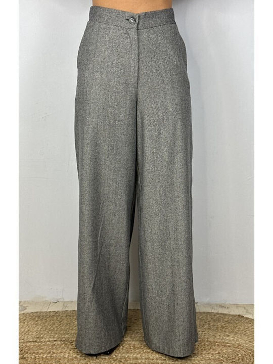 Damen Stoff Hose Gray