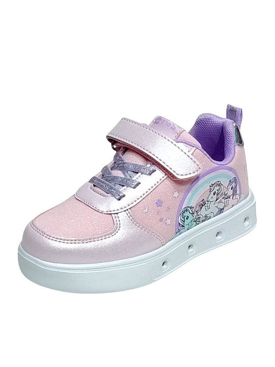 Kinder Sneakers Anatomisch mit Lichtern Rosa
