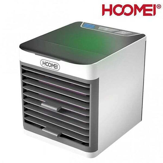 Hoomei Mini Κλιματιστικό USB με Νερό και Φωτισμό 5W Λευκό HM-8160