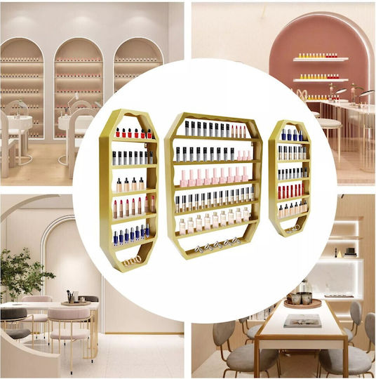 Set 3 Wandmontierte Metallregale Organizer 6 Ebenen