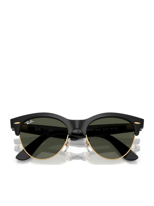 Ray Ban Clubmaster Unisex Ochelari de soare cu Negru Cadru și Verde Lentilă