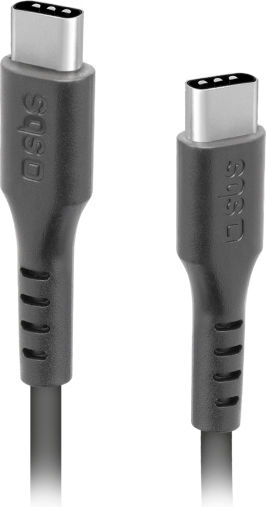 SBS USB 2.0 Cable USB-C male - USB-C 60W PD Μαύρο 1.5m TECABLETCC31K