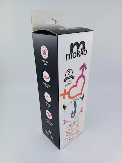 Mokko Toys Rihanna Δονητής Rabbit Function Curved Tip Silicone Rabbit Vibrator 20cm Black