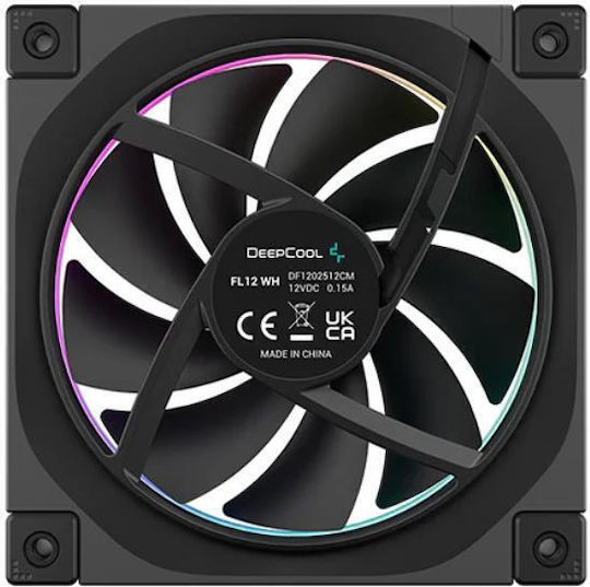 Deepcool FL12 Case Fan 120mm (2150rpm / 55cfm) με RGB Φωτισμό