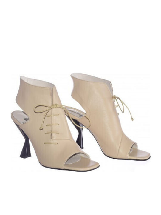 Leder Sandalen Beige
