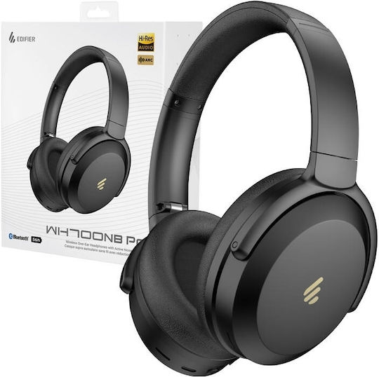 Edifier WH700NB Pro Wireless / Wired Over Ear Headphones with 56 hours of Operation and Quick Charge Black