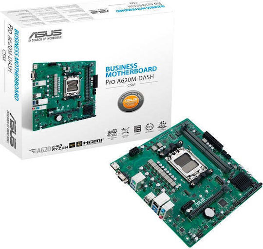 Asus Pro A620M-DASH-CSM Mainboard Micro ATX mit AMD AM5 Sockel