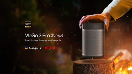 XGIMI MoGo 2 Pro Gen 2 Mini 3D Projector DLP (DMD) Full HD LED Lamp with Wi-Fi and Built-in Speakers Gray