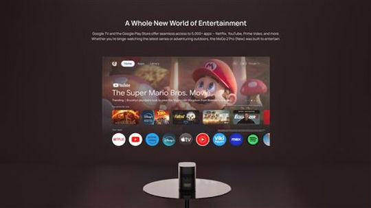 XGIMI MoGo 2 Pro Gen 2 Mini 3D Projector DLP (DMD) Full HD LED Lamp with Wi-Fi and Built-in Speakers Gray