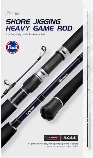 Noeby Gainers Fishing Rod for Shore Jigging with Reel 2.6m 60-200gr