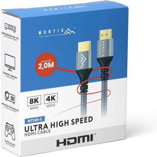 Montis Kabel HDMI-Stecker - HDMI-Stecker 2m Schwarz