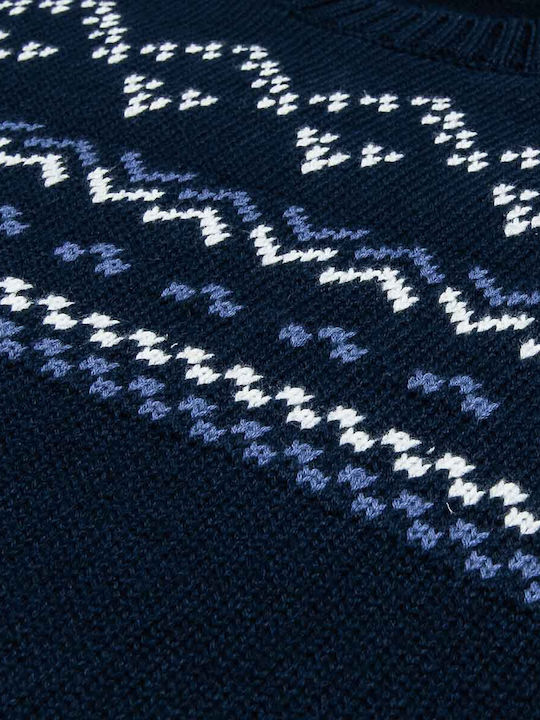 Kinderpullover Langarm Marineblau