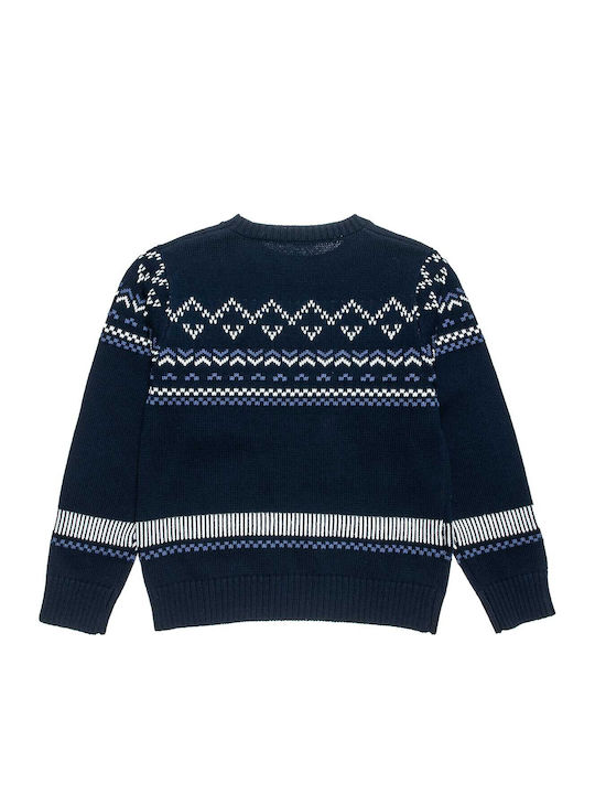 Kinderpullover Langarm Marineblau