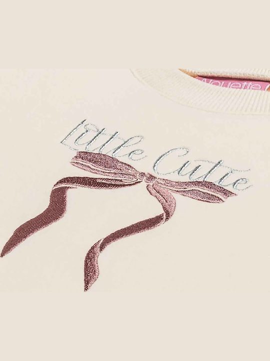 Kinderkleid Mädchenkleider Langärmelig Beige