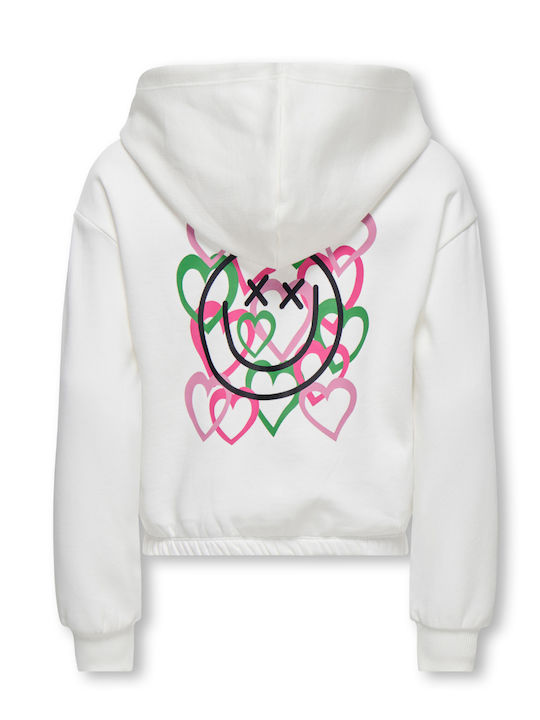 Kinder-Sweatshirt mit Kapuze White