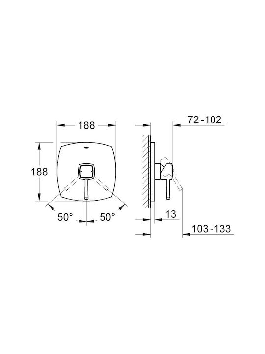 Grohe за душ кабина Сребрист 4005176930713