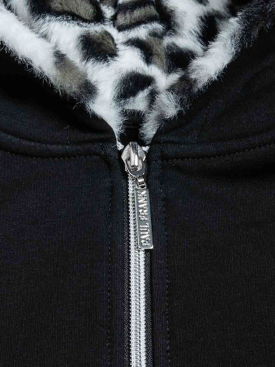 Bluza și Hanorac Pentru Copii Cardigan Cu Glugă Negru