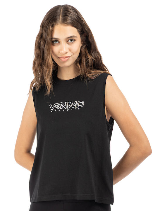 Women's Blouse Cotton Sleeveless Black