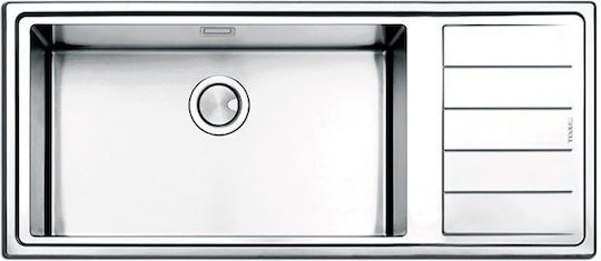 Apell Linear Plus LNP1161L LNP1161L-110 Drop-In Spüle Inox Satiniert B100xT50cm Silber