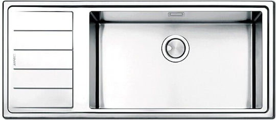 Apell Linear Plus Chiuvetă De Bucătărie Drop-In Inox L116xL50cm Argintie