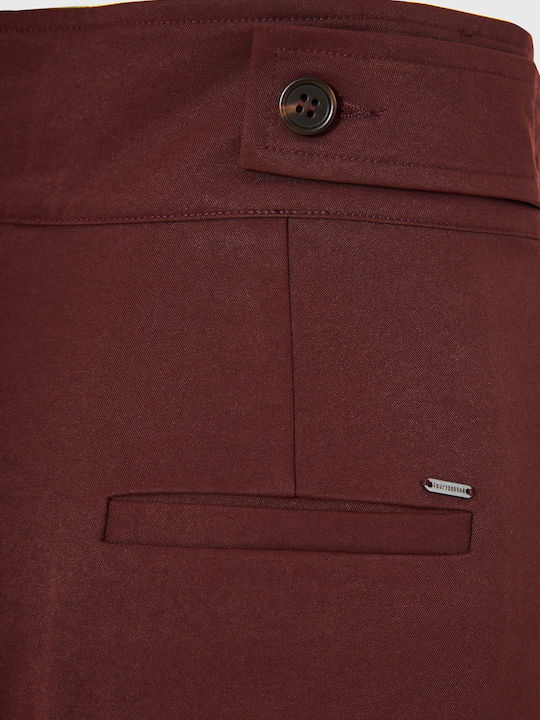 Femei Talie înaltă Din material textil Pantaloni cu Croială Balon Roșie