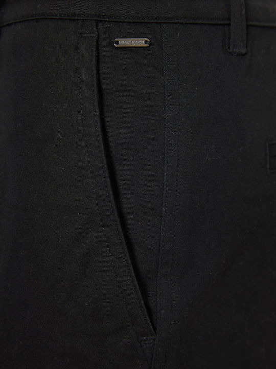 Damen Chino Hose Schwarz