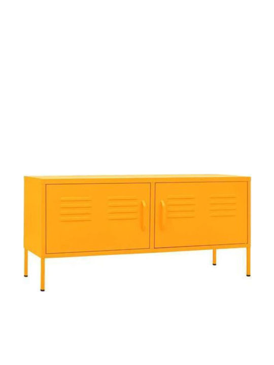 TV-Ständer Metall Gelb M118xT40xH60cm
