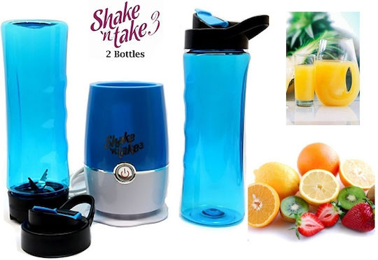Shake N Take Bottle 3 Blenders With Plastic Jug 500 Ml 180W Blue