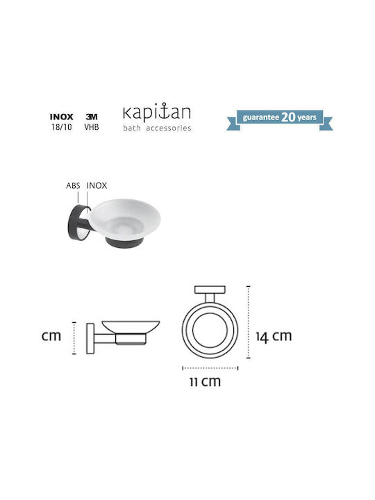 Karag Optimo Επιτοίχια Σαπουνοθήκη Μαύρη