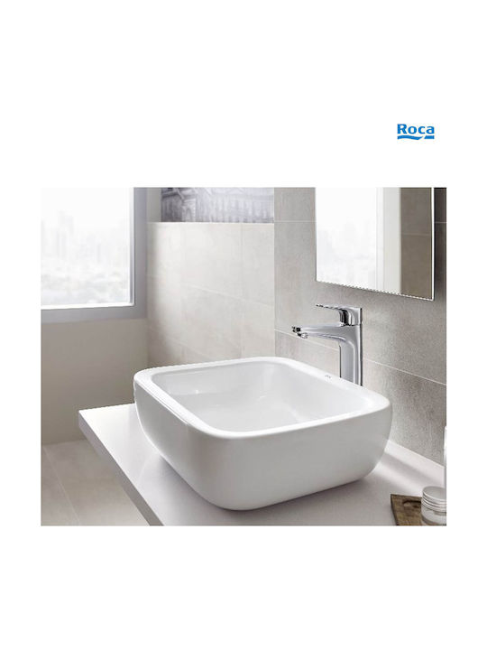Roca Mixing Tall Sink Faucet Silver
