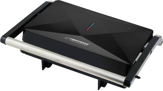 Esperanza Τοστιέρα Γκριλιέρα 850W Μαύρη