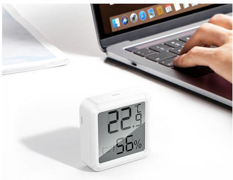 Hoco 2 1 Innenraumthermometer & Hygrometer Eσωτερικού Χώρου Weiß Hx40